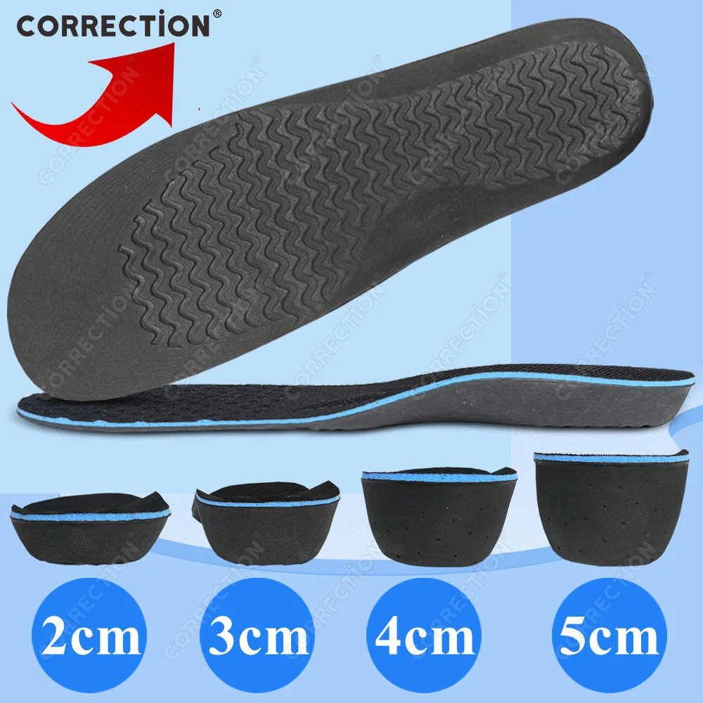 2-5cm Height Increase Insoles for Arch Support Elevator Shoe Insole Heel Lifts Kits Inserts for Men Women Taller Insoles Unisex