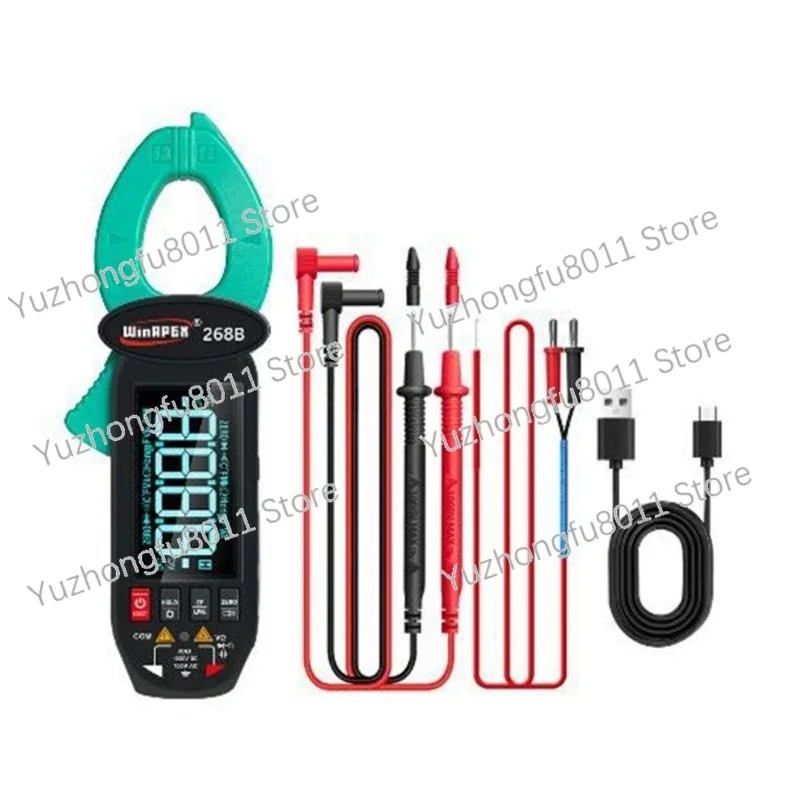 Winapex 268B Intelligent Large Screen AC-DC Leakage Meter AC Leakage Clamp Meter 600MA-60A Multi-Function Leakage Current Meter