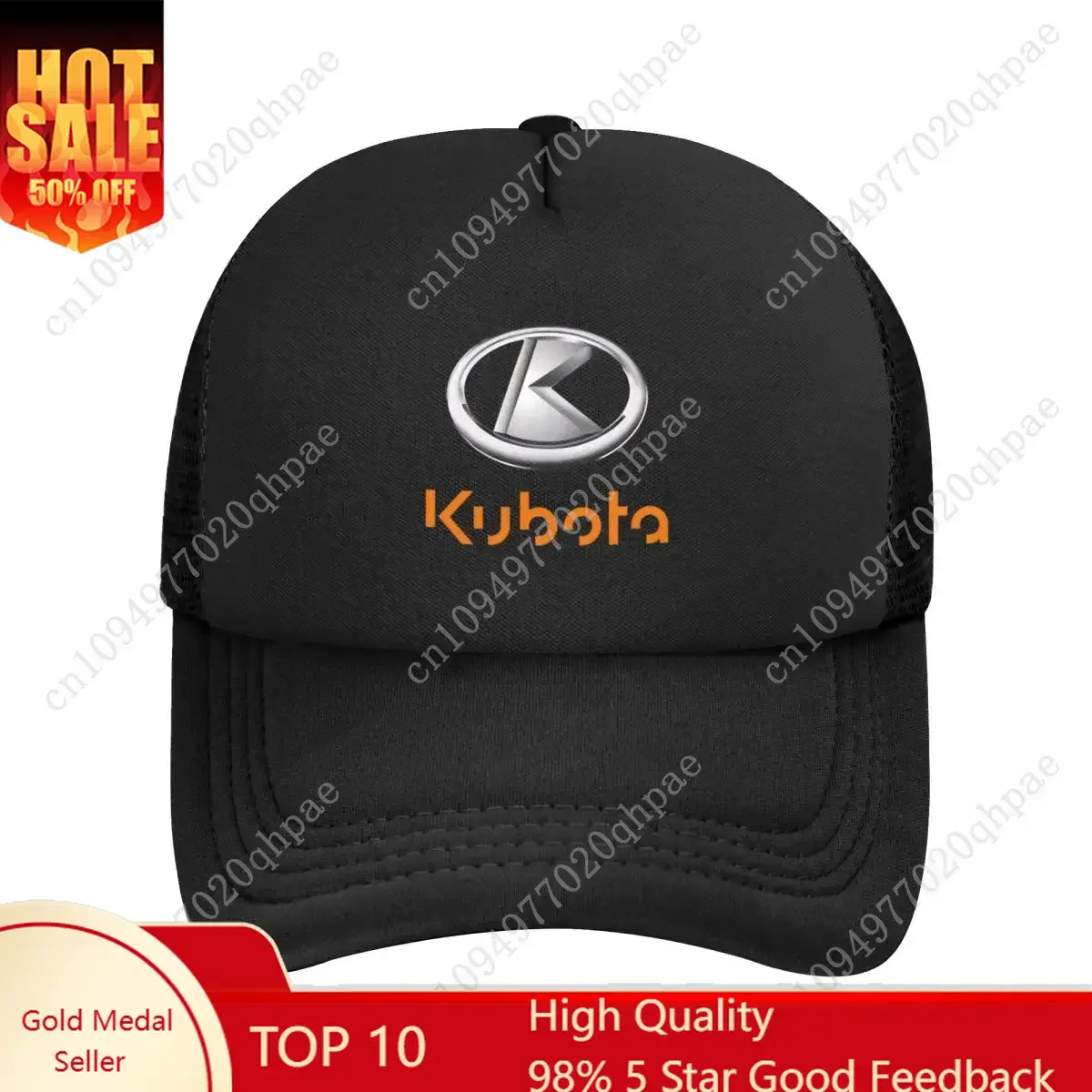 

Big Kubota Tracktprs Mesh Baseball Caps Snapback Fashion Baseball Hats Breathable Casual Casquette Outdoor Unisex