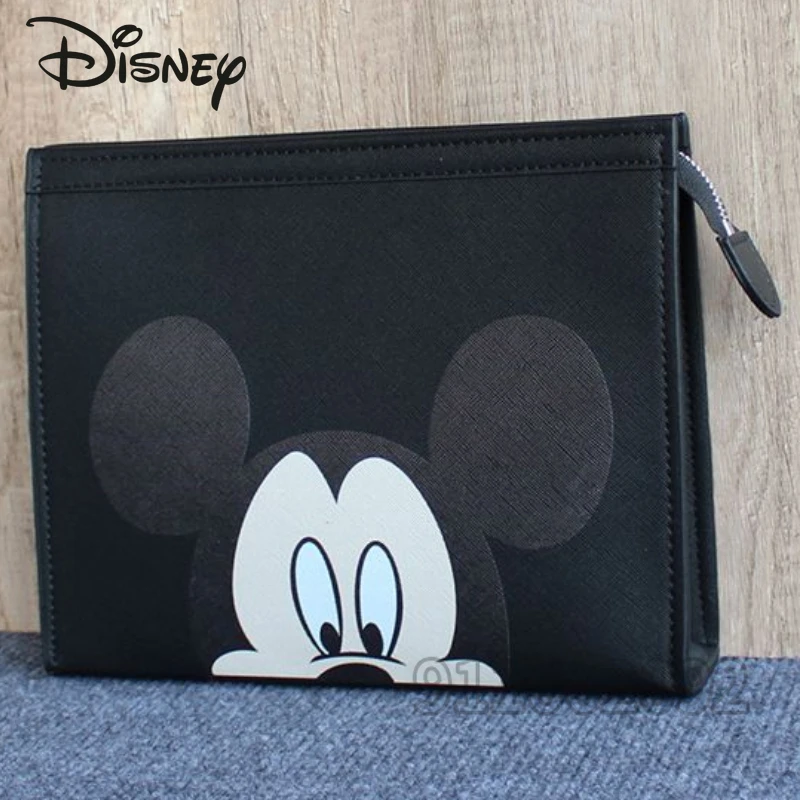 Disney Mickey New Men\'s Handbag Luxury Brand Fashion Envelope Bag Large Capacity Tablet Computer Bag Handbag High Quality