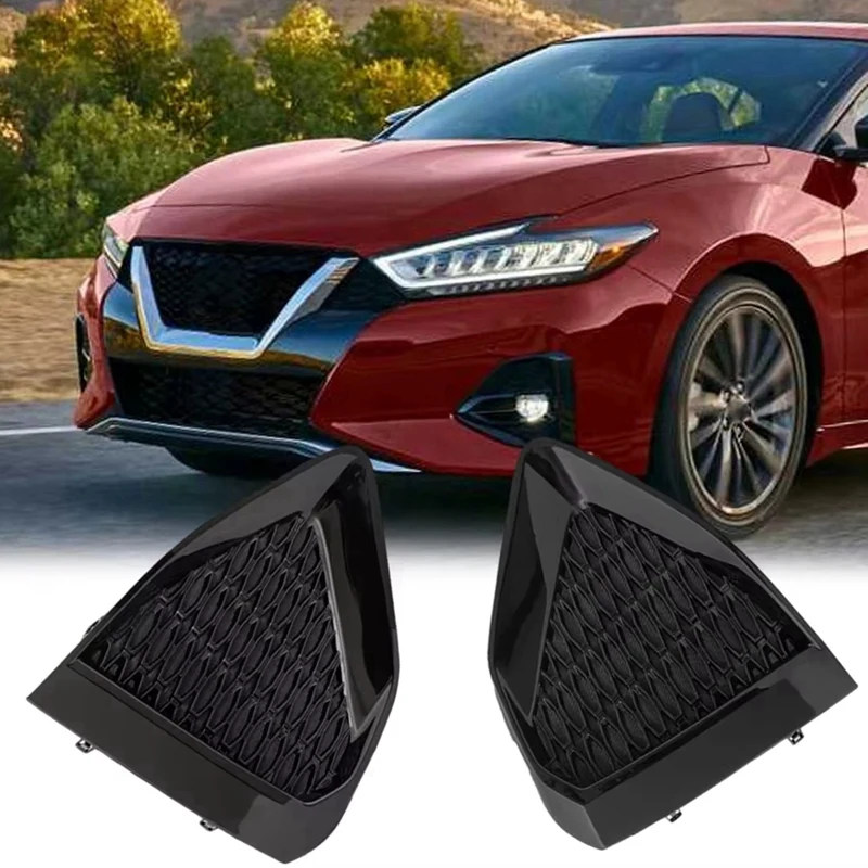 

Car Front Bumper Fog Light Cover Frame Lid Fog Lamp Grille For Nissan Maxima 2019 2020 2021 2022 622579DJ0A 622569DJ0A
