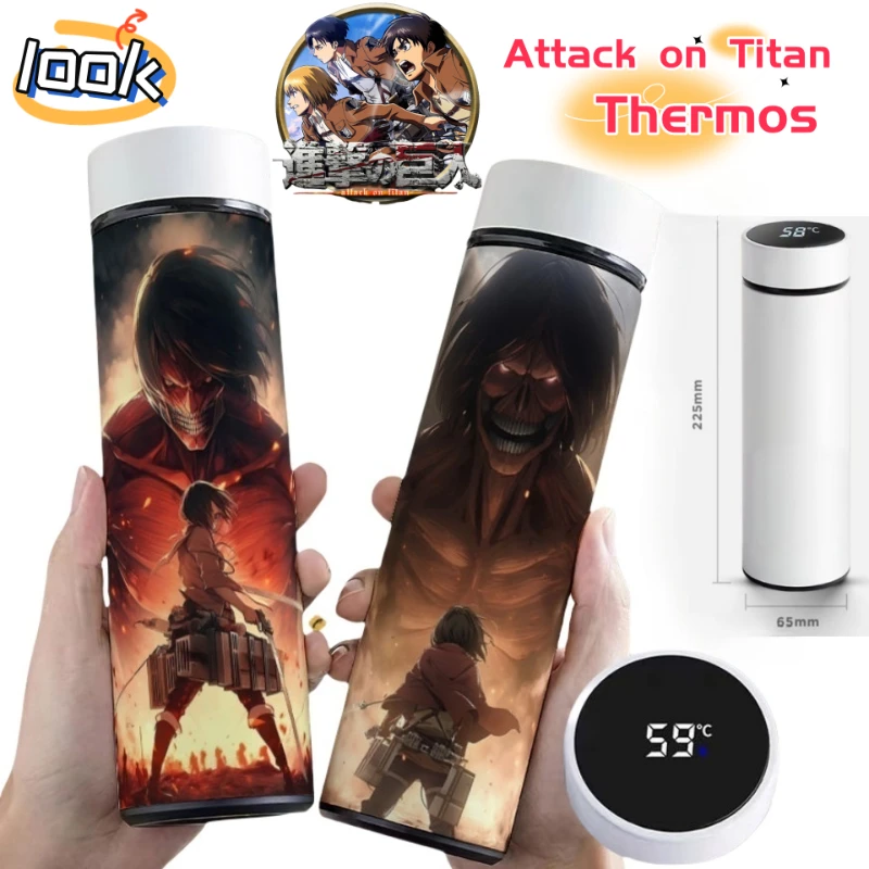 ataque-em-tita-armin-arlert-eren-jaeger-anime-mercadoria-copo-de-aco-inoxidavel-estudante-display-temperatura-inteligente-copo-isolado
