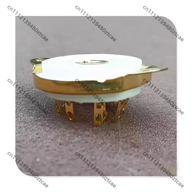 9 Pin Gold Plated Ceramic Vacuum Tube Socket Fit EF55 EF50 EC52 TT12 Tube For Hand Wiring HIFI Tube Amplifier DIY Parts