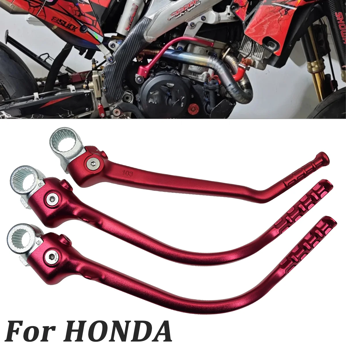 

Motorcycle Forged Kick Start Starter Lever Pedal For HONDA CRFR 450 CRF450R CRF 450R 2009-2013 2014 2015 2016 Dirt Bike Off Road