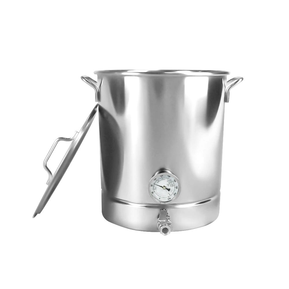 Factory OEM 6 Gallon-60 Gallon Stainless Steel 304 Mini Home Micro Brewery Bucket Brew Kettle Pot Home Beer Brewing Equipment