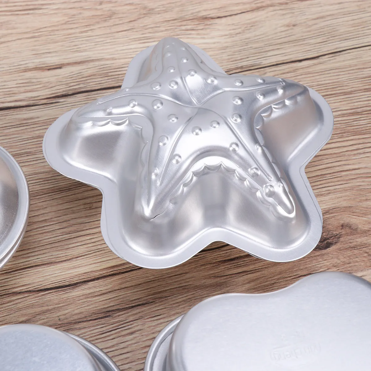 

12Pcs Aluminum Alloy Bath Salt Molds 3D Bath Mold Set Heart Petal Shapes DIY Baking Mold Cake Pudding Baking
