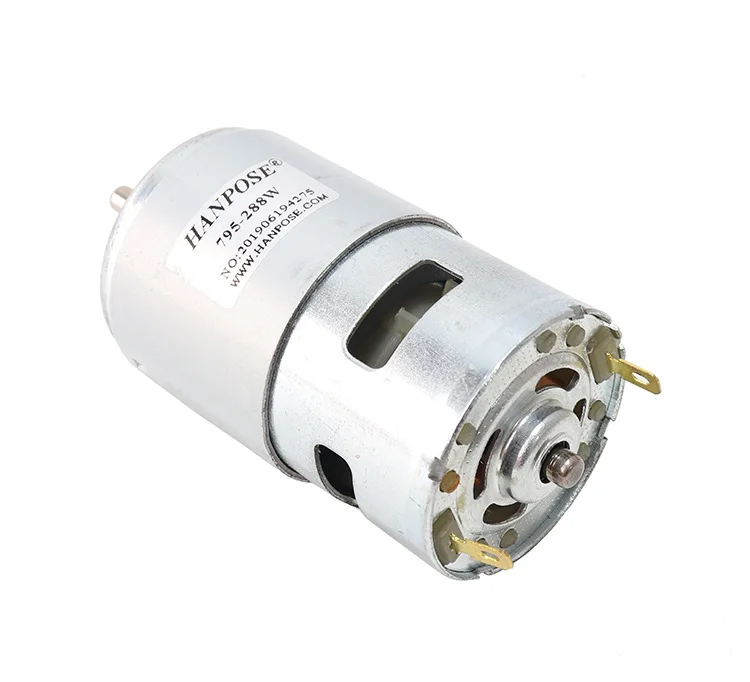 CNC 12-24V 775 795 895 DC Brushed Spindle Motor 80-360W Double Ball Bearing 4000-12000RPM Universal 0.2-0.98N.m