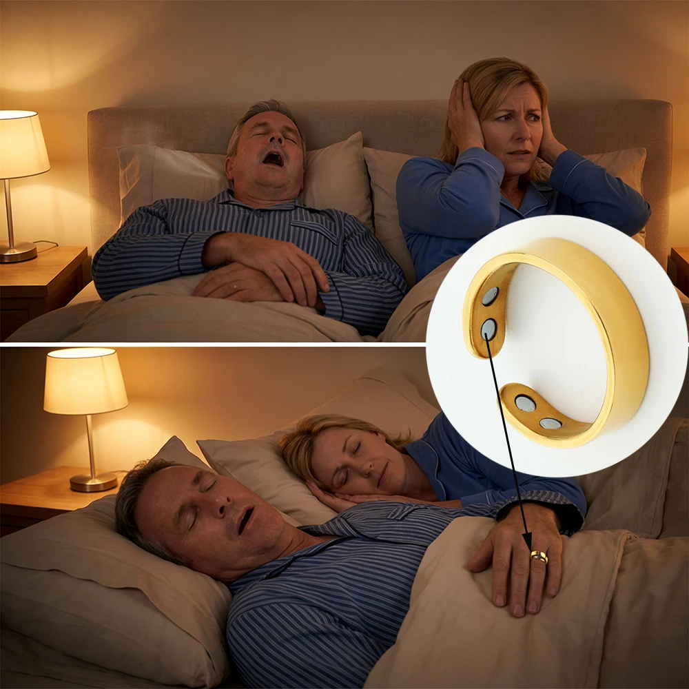 

Magnetic Acupressure Finger Ring Comfort Wearing Accessory Stress Relief Anxiety Calming Portable For Adult Sleeping And Leisure