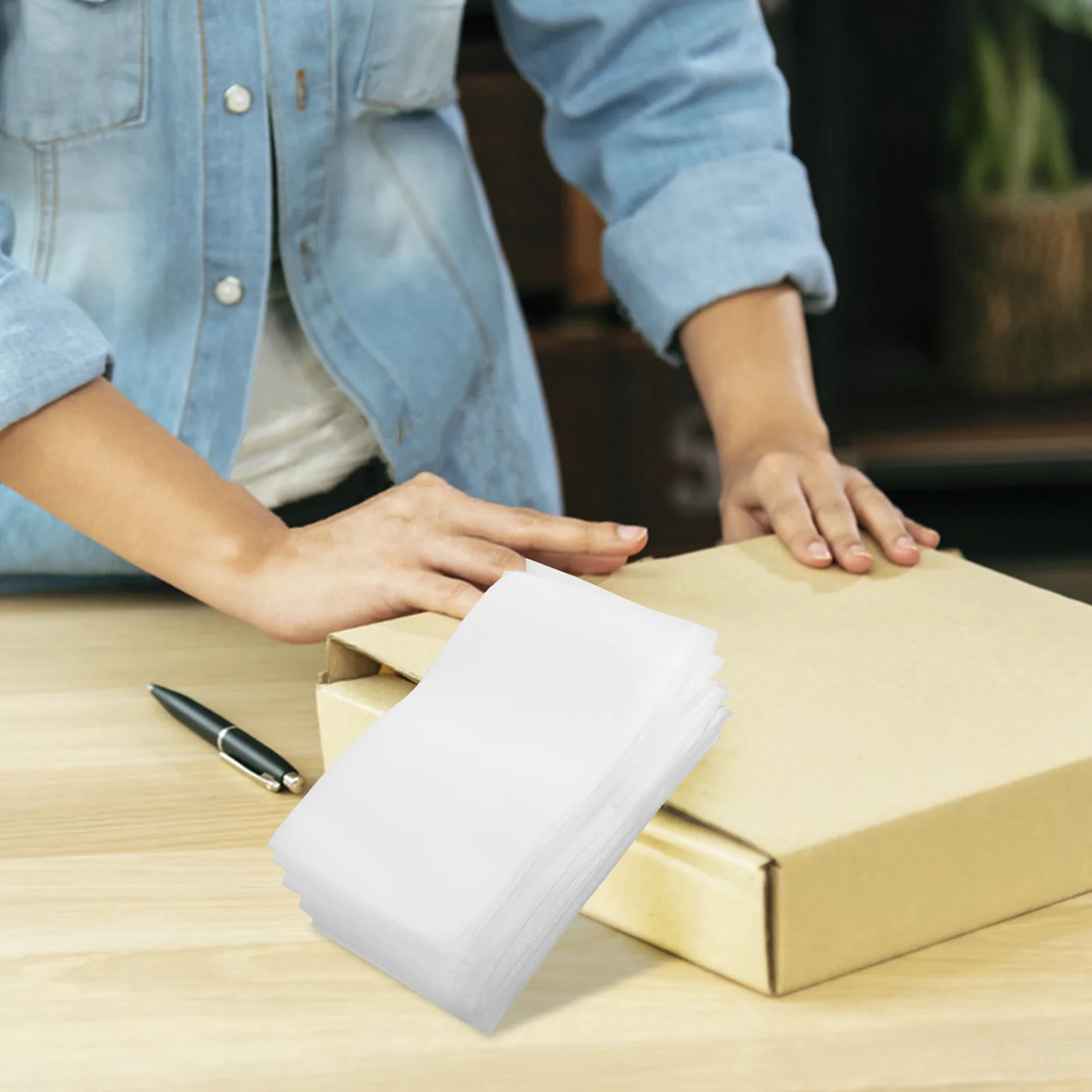 100 قطعة من مستلزمات الشحن يلتف تخزين أكياس التعبئة وتزيين الحقائب وحقائب الأطفال