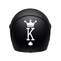 Motorcycle King Vinyl Sticker For Motor Helmet Decal Decor Royal K Stickers