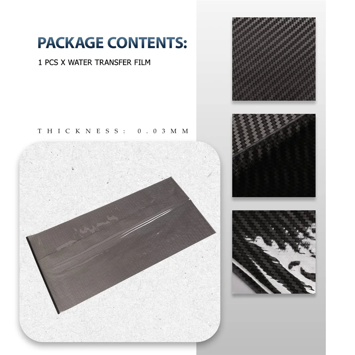 0.5x2M ألياف الكربون الأسود طباعة نقل المياه غمس الهيدروغرافيك هيدرو فيلم HY