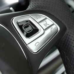 Steering Wheel Buttons Sequins Decoration Cover Trim For Mercedes Benz E Class W213 2016-2018 Car Styling Interior Accessories
