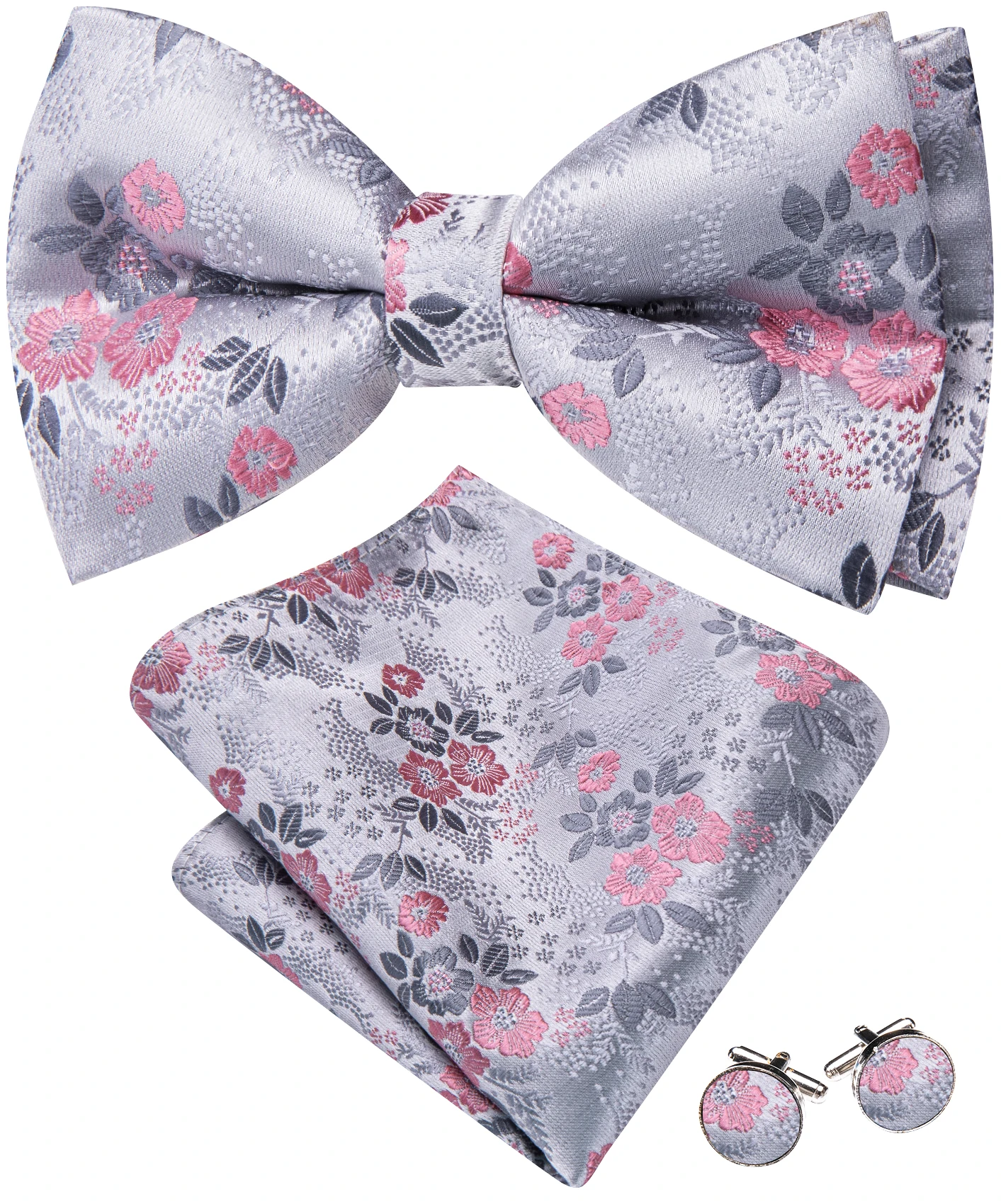 Barry Wang Jacquard Mens Bow T - Bow Tie Pre Tied 评论和价格