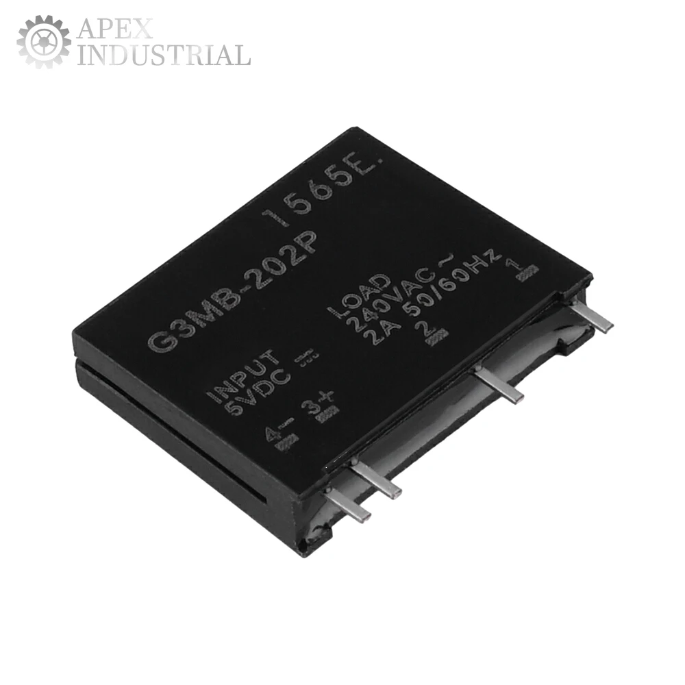 1PC 5V 12V 24V DC-AC Solid State Relay Module G3MB-202P G3MB 202P PCB SIP SSR AC 240V 2A Snubber Circuit Resistor Relay Switch