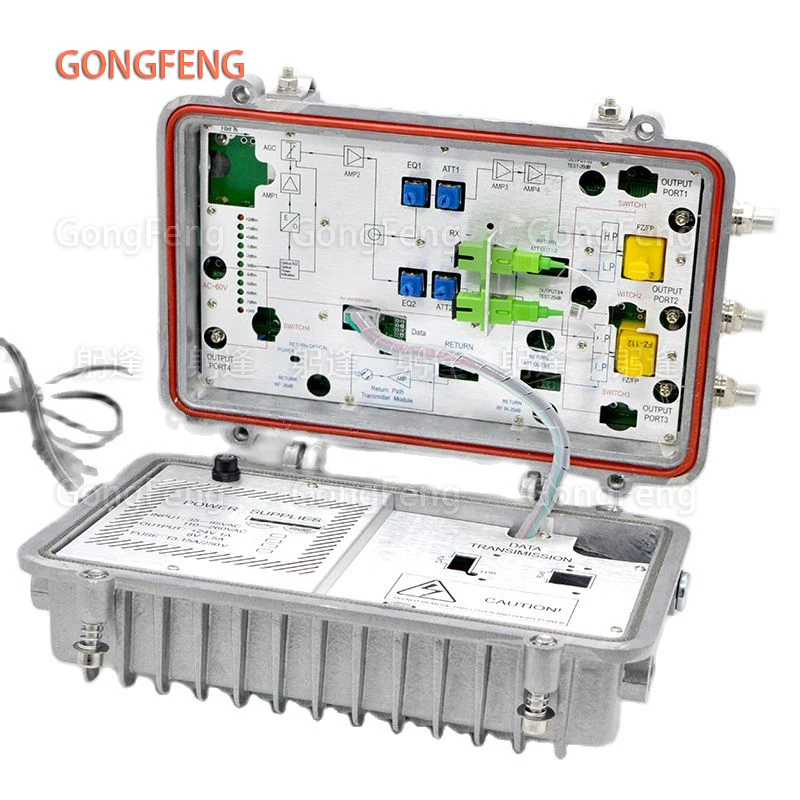 Imagem -04 - Impermeável Exterior Or719 com Escudo da Liga do Trajeto do Retorno Vias Receptor Óptico Ftth Hfc nó rf 110dbuv Ip66