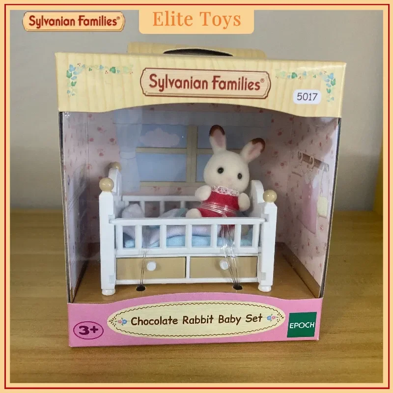 Sylvanian Families Anime Figuren Familie Set Speelgoed Schattig Konijn Tweeling Babypop Collectible Kamer Ornamenten Decor Figuur Kindercadeau