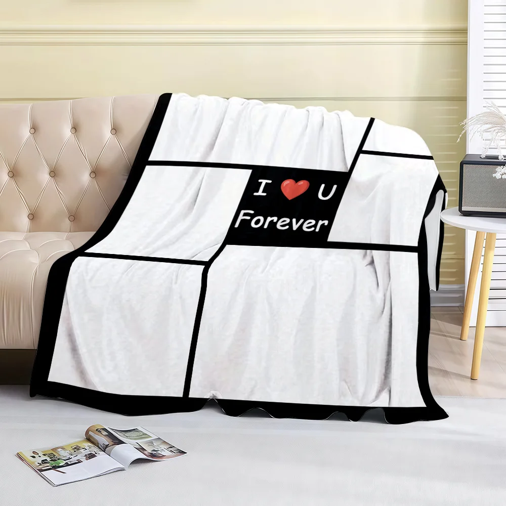 1pc Personalized Picture and Text Customized Blankets, Gift Blankets Tailored for Children, Parents, Lovers, and Friends