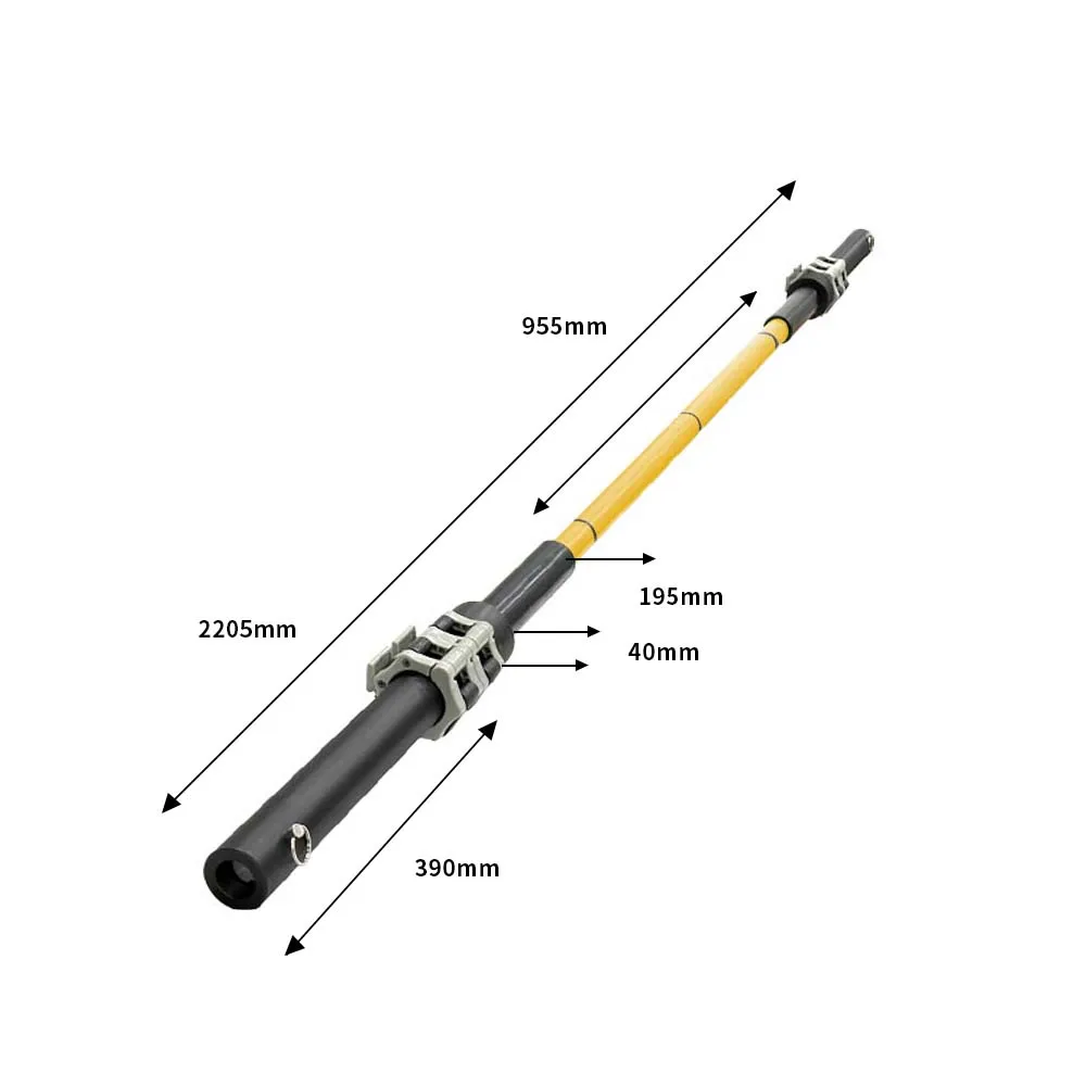 5kg Vibration Barbell 2.2m Professional Flexible Composite Bar for Bench Press Squat Earthquake Training 160kg Load