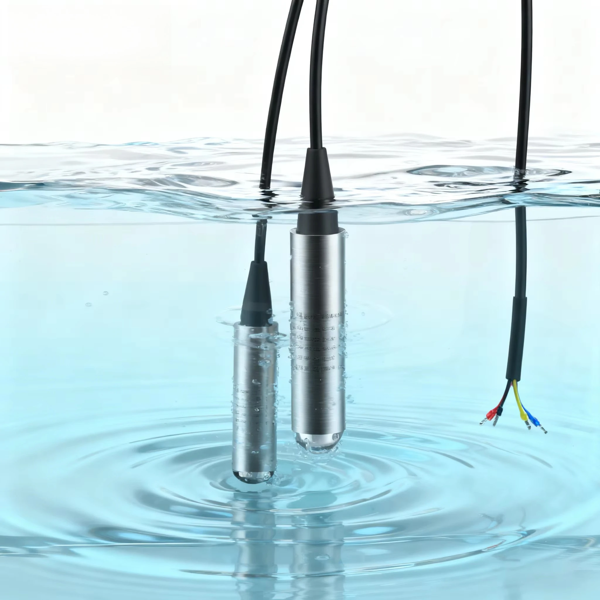 4-20ma Wireless Remote Water tank Level Sensor Meter Ip68 304 Deep Well Liquid Submersible Water Level Sensor Transmitter