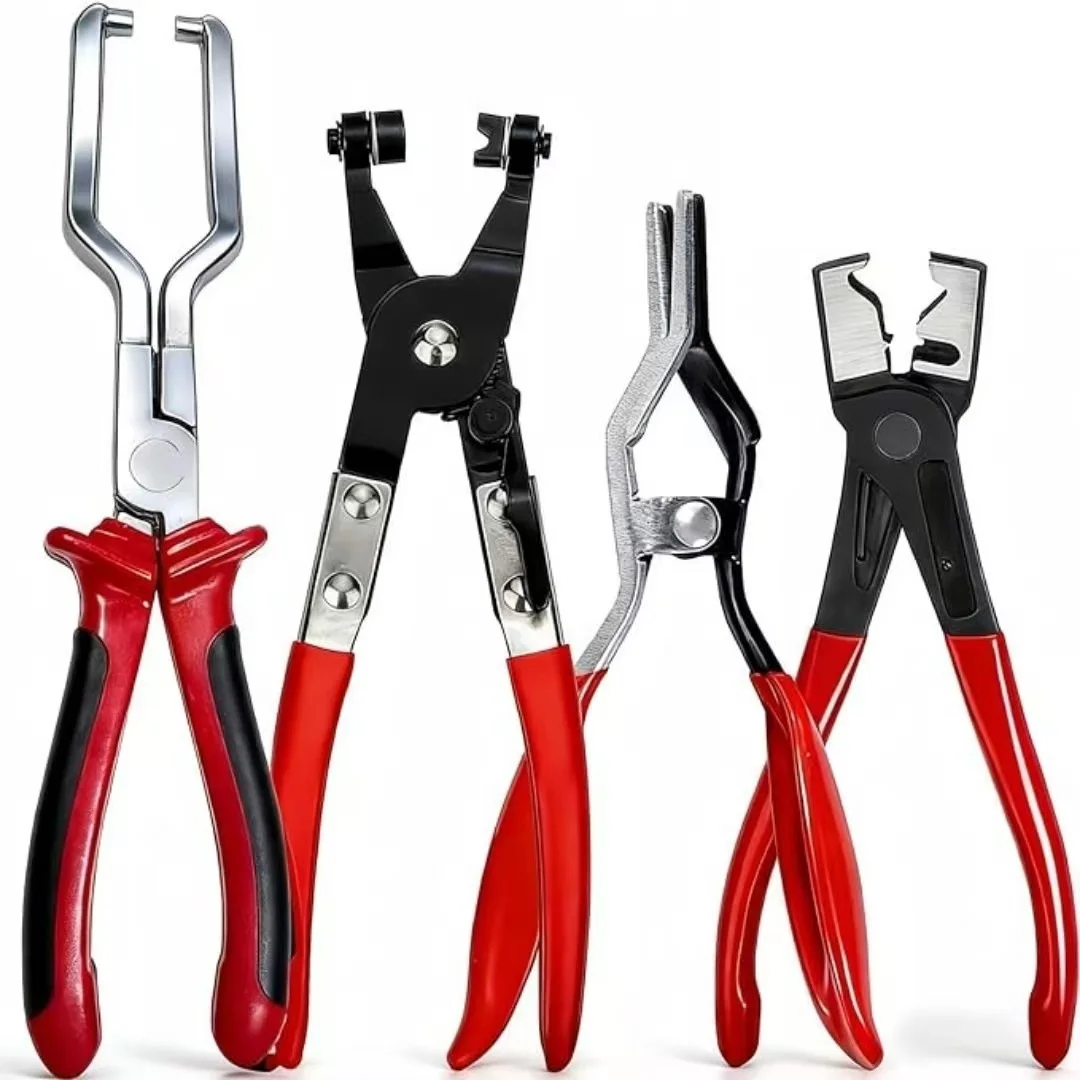Professional Hose Clamp Pliers- Fuel Line Disconnection and Removal Tool Kit for Auto Repair