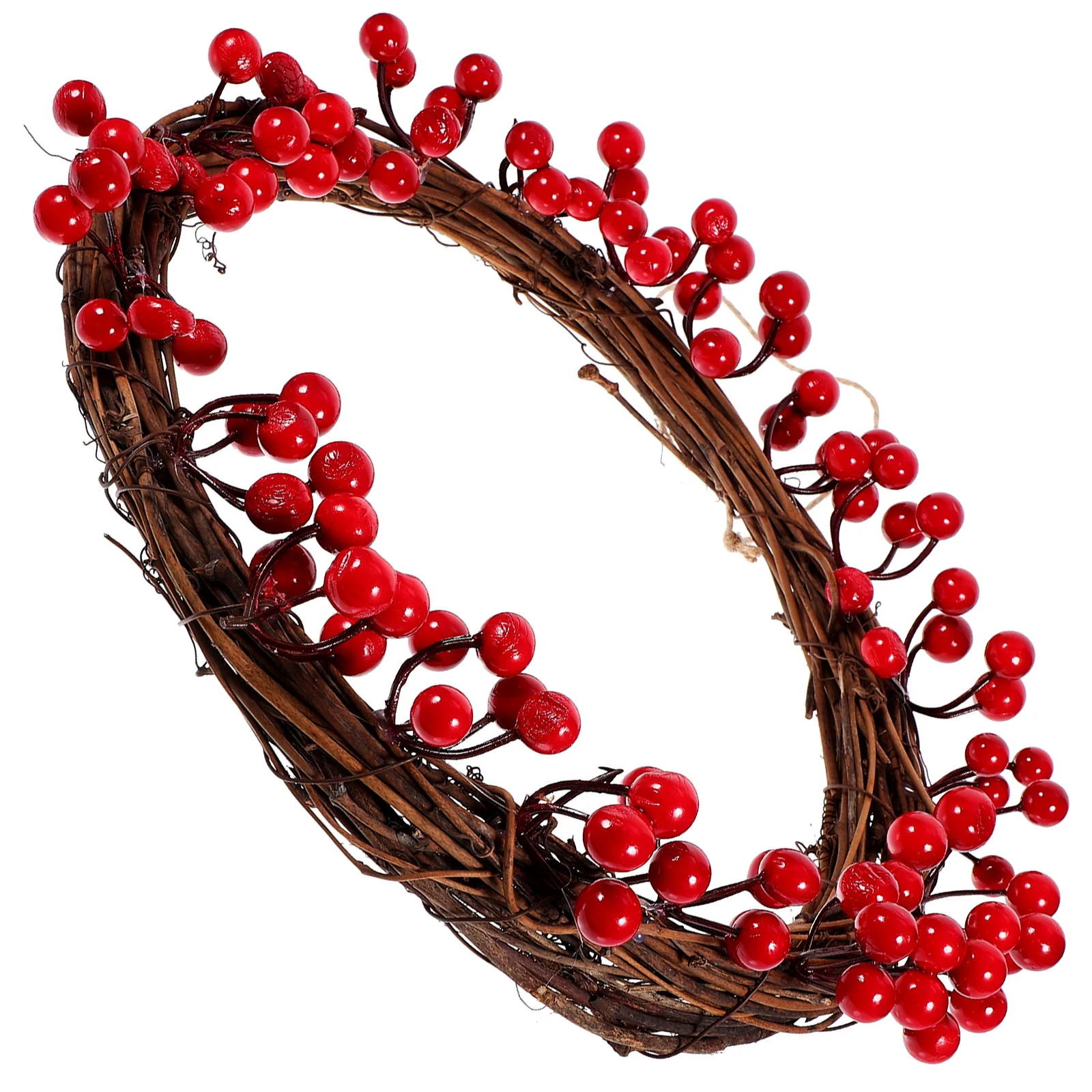 

Christmas Berry Wreath Artificial Wood Hanging Decor for Porch Garden Door Wall Xmas Festival Home Decoration Christmas Garland