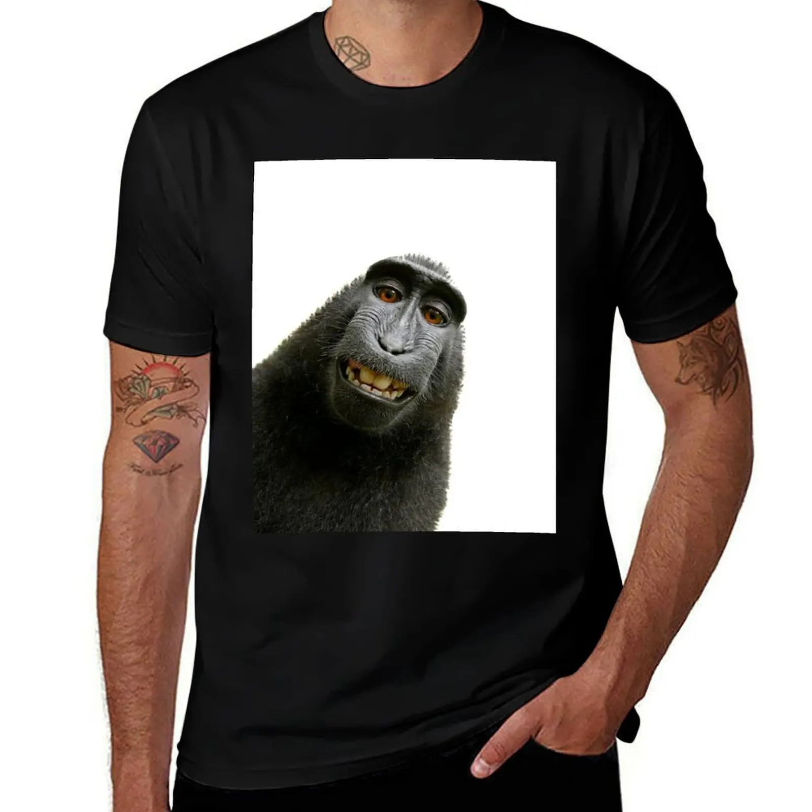 Macaque T-Shirt oversized for a boy blue archive sublime tshirts for men