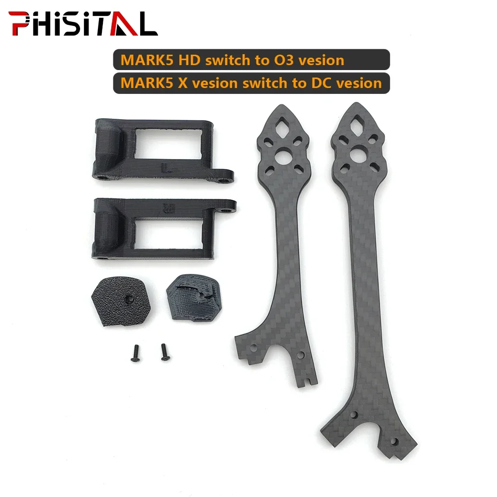 Mark5 MK5 HD Frame Switch to O3 Version/X Version Update to DC Parts for GEPRC/PHISITAL MARK5 HD