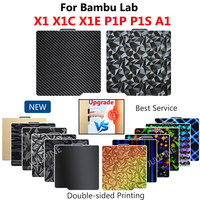 Bambu P1s Printing Plate 3d Printer Parts 257x257mm Build Plate Pei Peo Pet For Bambu Lab X1 Carbone Bambu Lab P1p Accessories