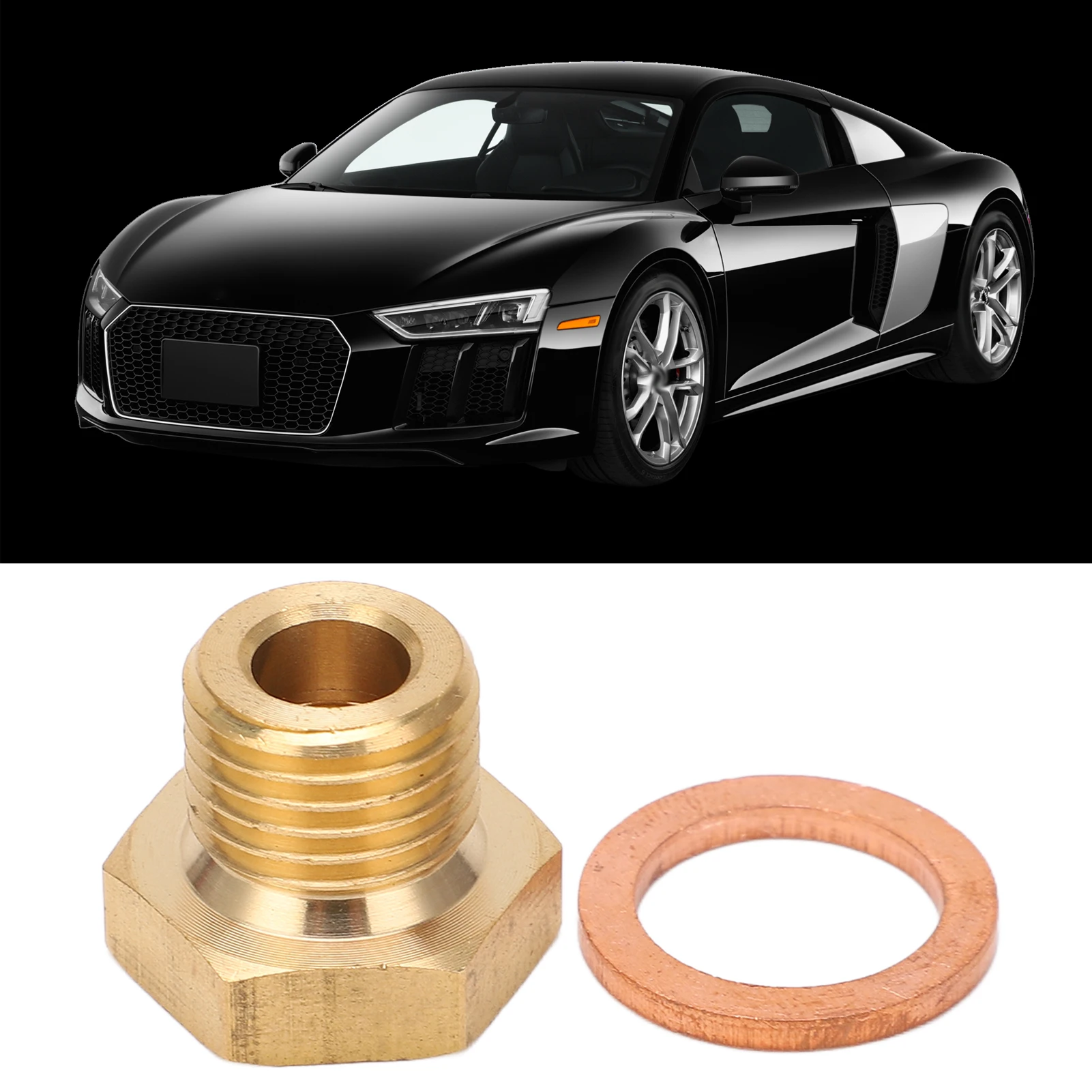 

Car High Strength Universal Pressure Temperature Gauge Sender Adapter 1/8in NPT to M14x1.5 Male Universal for Car