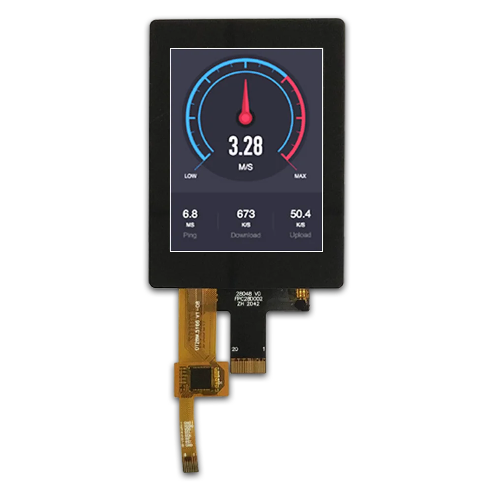 Alto brilho 2.8 polegadas 480x640 LCD MIPI I2C touch ST7701S driver IC IPS display capacitivo touch 670nits para uso industrial