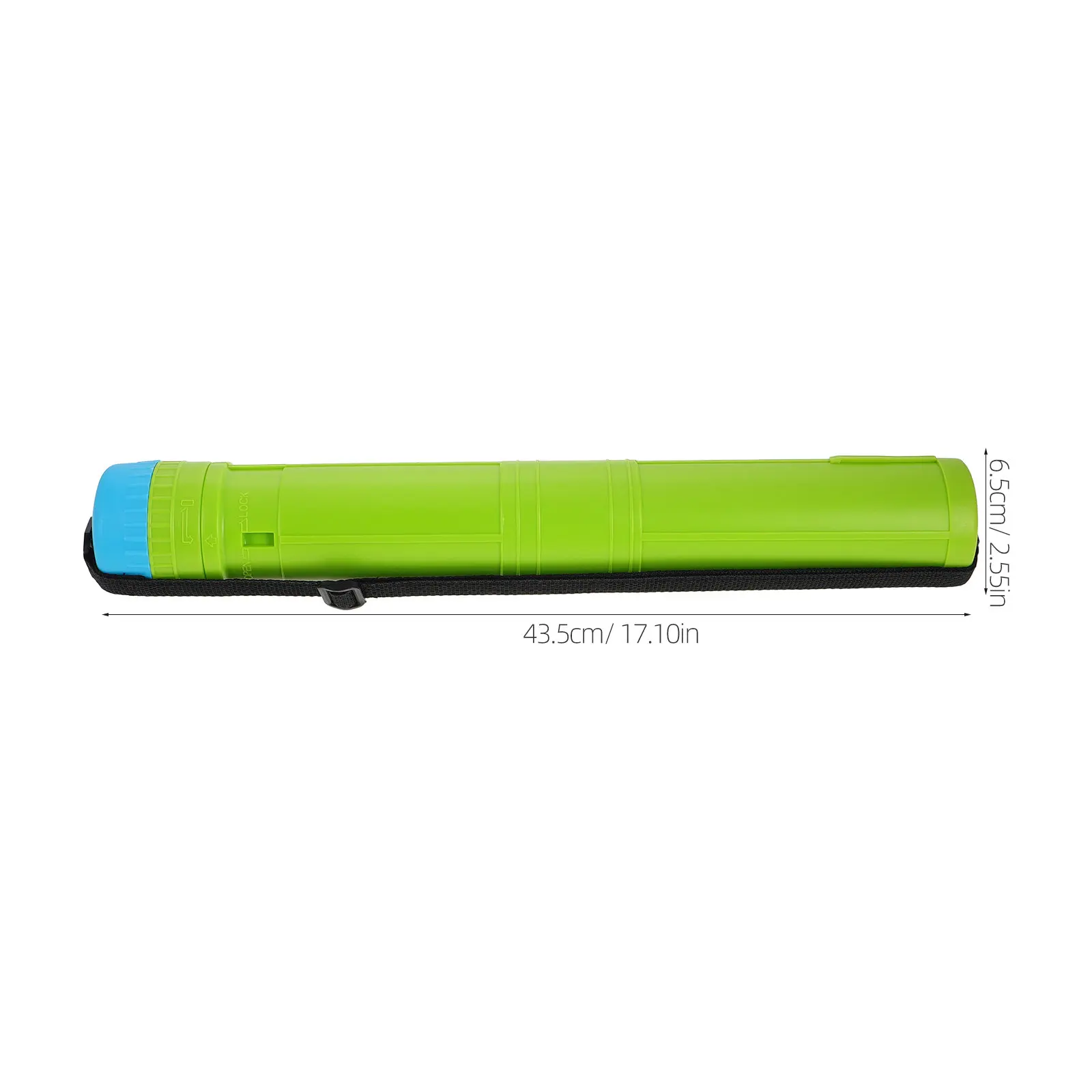 Adjustable Telescoping Poster Tube 42–76 cm, Rotating Art Storage Case for Documents and Prints