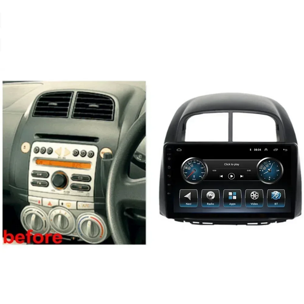 2 Din Android 13 Car Stereo Radio DVD GPS Multimedia Video Player 5G WiFi For Toyota Passo Daihatsu Boon Sirion Subaru Justy