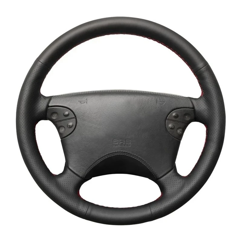 Car Steering Wheel Cover Artificial Leather For Mercedes Benz CLK-Class W208 C208 E-Class W210 G-Class W463 1999-2002 2003