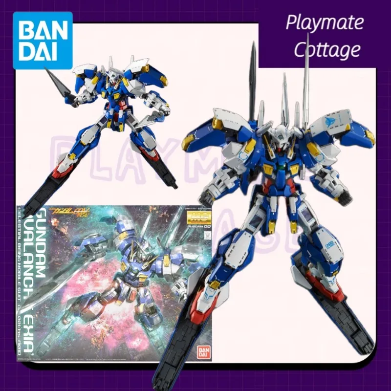

In-Stock BANDAI Genuine Anime Figure MG 1/100 GN-001/hs-A01D GUNDAM AVALANCHE EXIA Assembled Model Joints Movable Toy Brand New