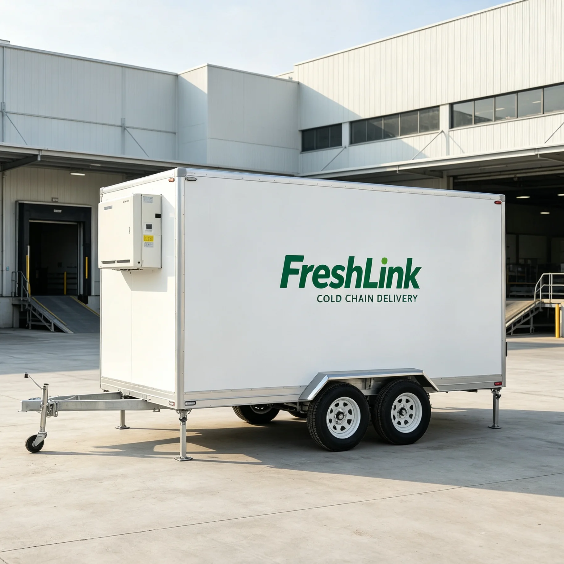 Refrigerated Cold Room Trailer With Temperature Control Freezer for Frozen Food Meat and Seafood Distribution