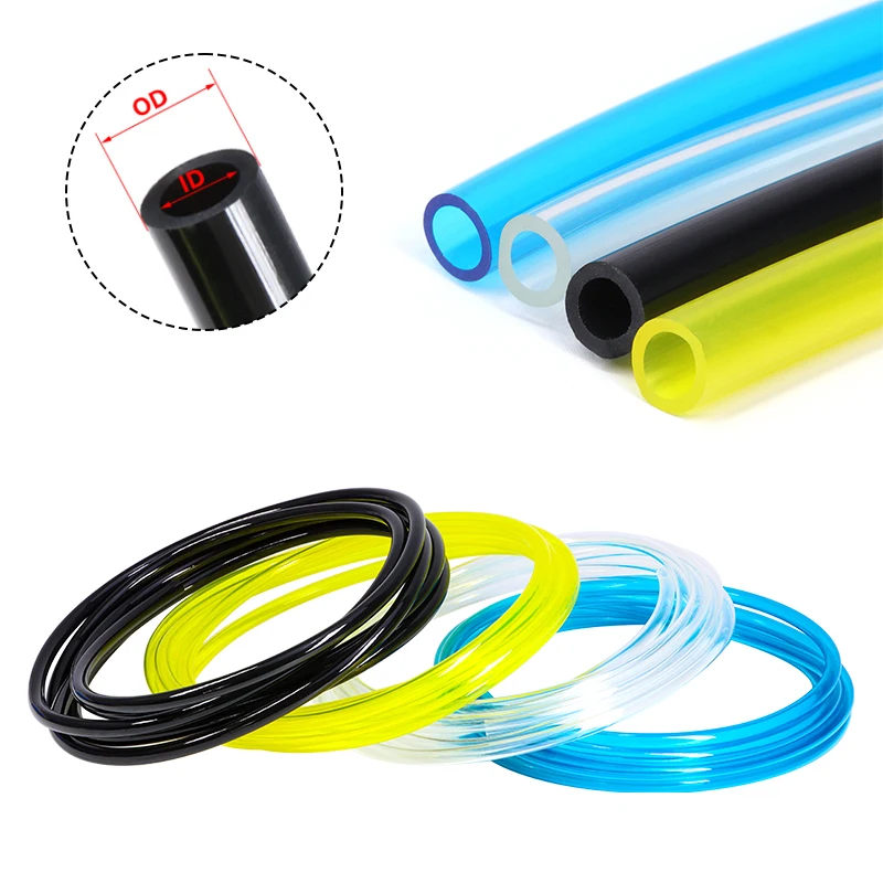 

TPU Fuel Gas Pipe IDxOD 2x3.5/2.5x5/3x5/3x6/4x6/5x8/6x8/7x10mm Polyurethane Petrol Hose for Motorcycle Car Oil Resistant Tube