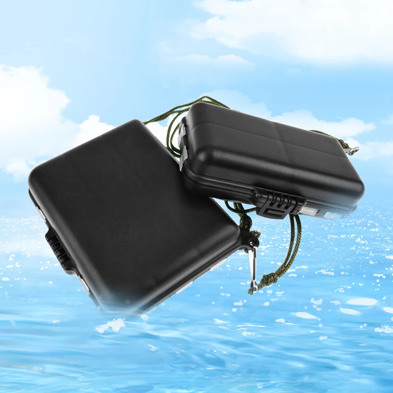 Black fishing accessories box, plastic luya hook box, multi-gear box, portable accessories and manufacturers wholesale