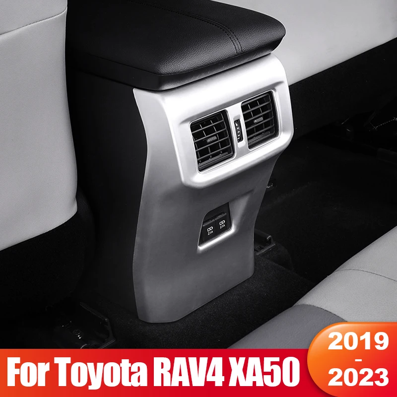 

For Toyota RAV4 XA50 2019 2020 2021 2022 2023 RAV 4 Hybrid Car Rear Air Conditioning Vent Outlet Frame Cover Trim Accessories