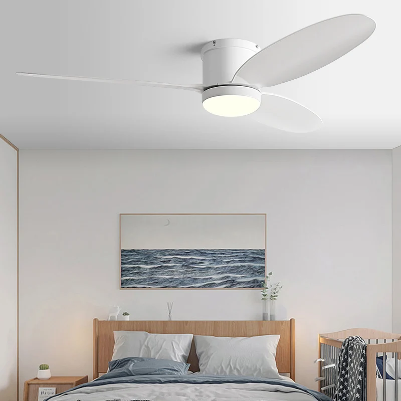 

Remote-controlled Ceiling Fan with LED Light ,Modern and Minimalistic Home Energy-efficient Ceiling Fan Ideal for Low Floor home