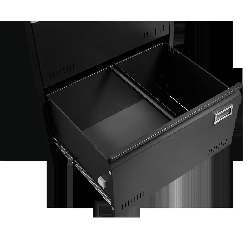 خزانة ملفات جانبية معدنية ذات درجين مع قفل للمنزل والمكتب، ملف عمودي للقانون/الحرف/A4، ملف معدني قابل للقفل #4