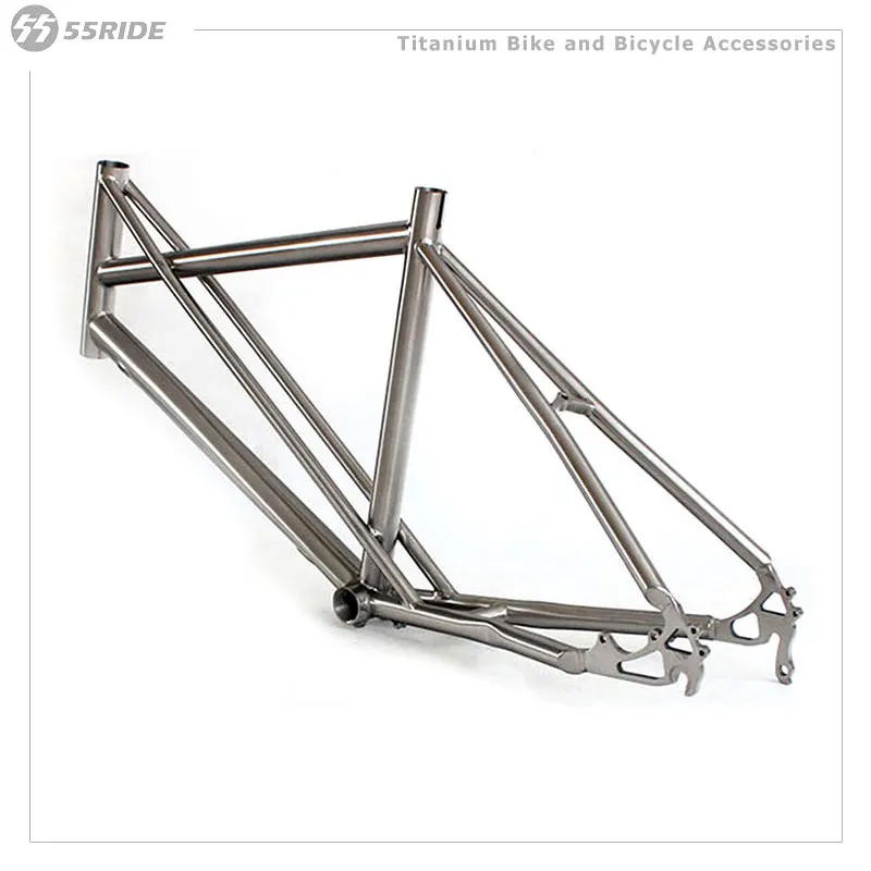 Titanium Mini Velo Bike Frame, Disc Brake, Bicycle Accessories, 20 