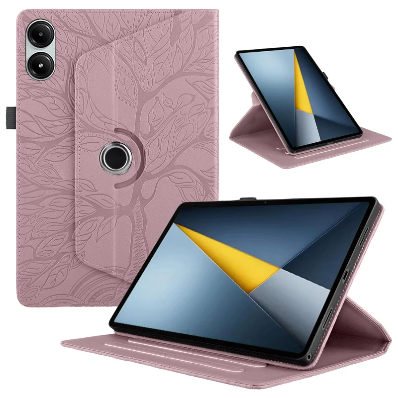 

For Poco Pad M1 Case 12.1 inch 360 Rotating Flip Stand Tablet Funda For Xiaomi Poco Pad M1 12.1 2025 Case Cover Coque