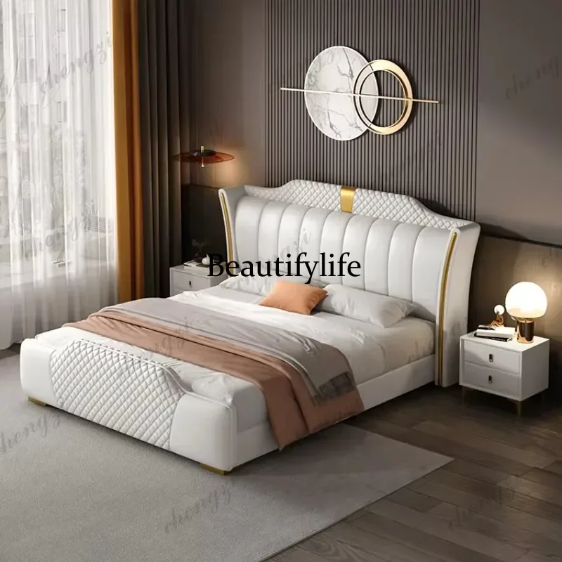 DD Large Comforter Double Bed Waterproof Luxury Bedframe Frames Queen Double Bed Full Size Storage Letto Matrimoniale Furniture