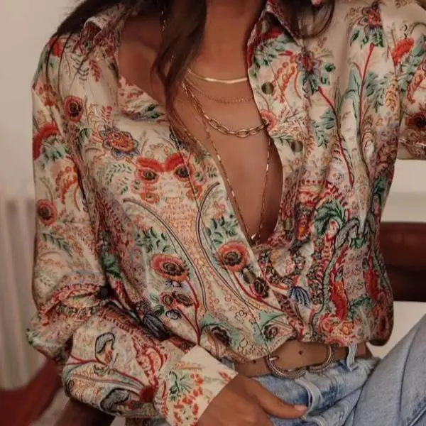 

Повседневная мужская и женская внутренняя одежда с принтом на все тело из искусственной кожи с завязками на талии и воротником-стойкой для среднего возраста