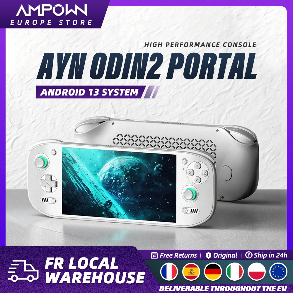 AYN Odin2 portail Console de jeu vidéo 7 ''OLED 120Hz écran 4K sortie vidéo 8000mAh batterie refroidissement par Air Qualcomm 8 Gen 2 Android13