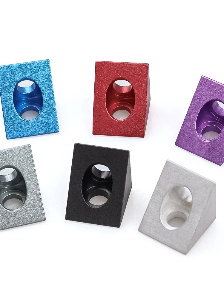 Connecteur d'angle à fente en V, support d'angle à 90 degrés 20x20mm pour profil d'extrusions en aluminium à fente en V/beam c, 4 pièces/lot