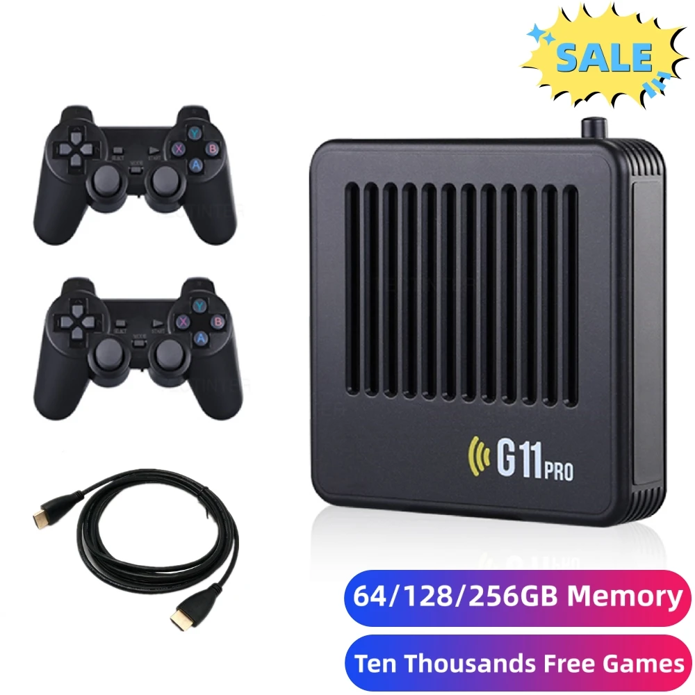 

G11 Pro Poweful Video Game Box Super Console TV Android and EmuELEC Game System S905X3 Chip 64/128/26GB 20000+ Free Games