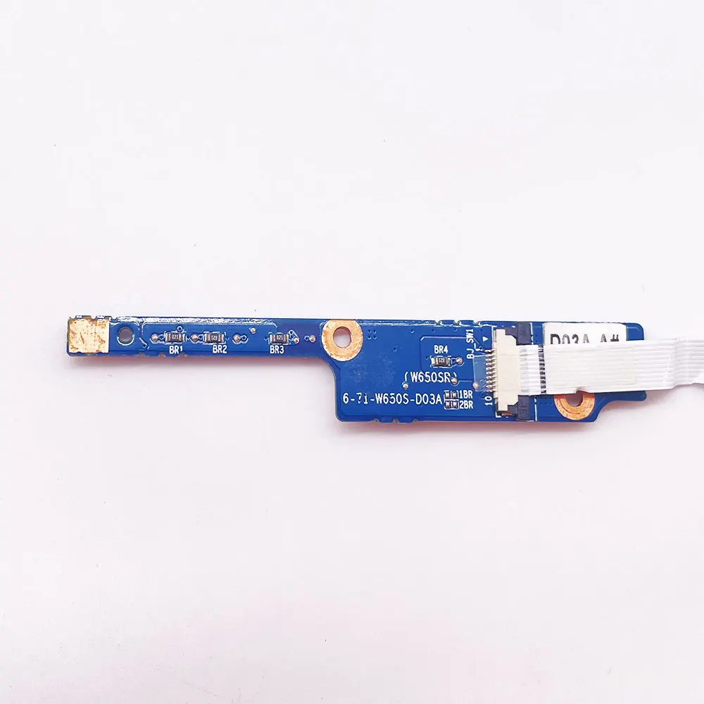 Für Clevo W650S W650SR W650SF W650SH W6500 Laptop Power Button Board mit Kabel schalter Reparatur 6-43-W6500-011 6-71-W650S-D03A