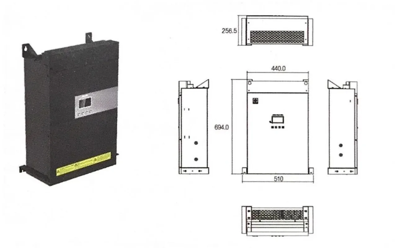Industrial Static Var Generator SVG 75KVar Three Phase Power Factor Corrector Harmonic Suppression Reactive Power Compensation E