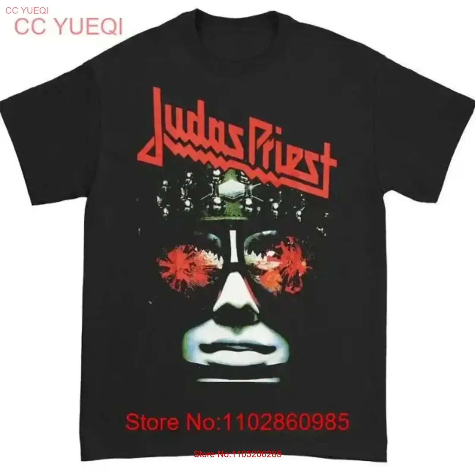 Judas Priest Hell Bent T shirt vintage Washed streetwear Versatile Casual Breathable graphic designer clothes fashion Soft